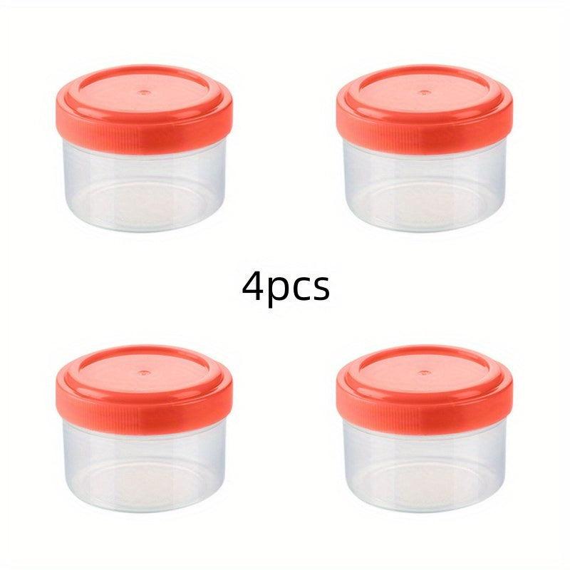 4pcs Kitchen Seasoning Jar Set Outdoor BBQ Portable Small Seasoning Box