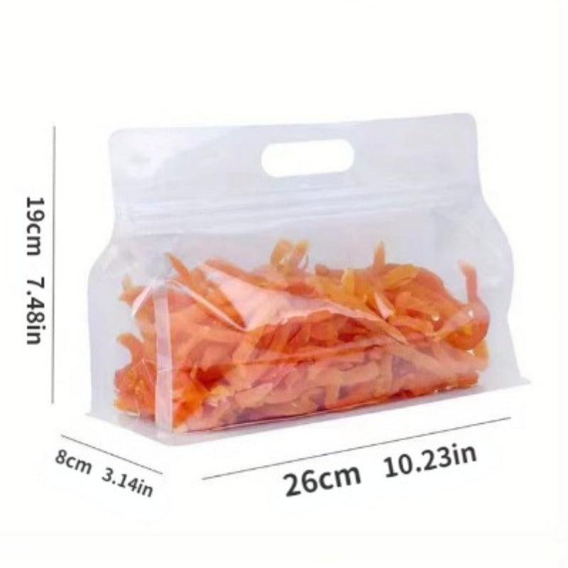 10pcs Reusable Silicone Storage Bags Leakproof Kitchen Organizer Snack Bags