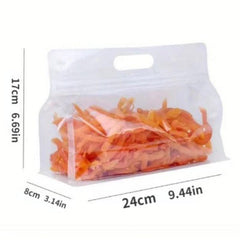 10pcs Reusable Silicone Storage Bags Leakproof Kitchen Organizer Snack Bags