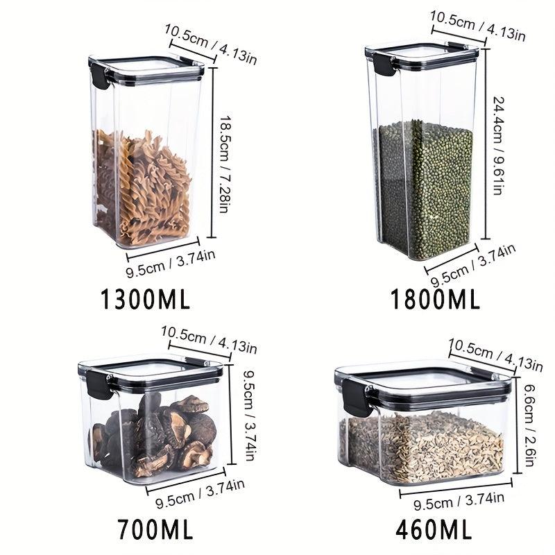 10pcs Food Sealed Jar Moisture-proof Candy Jars with Lids