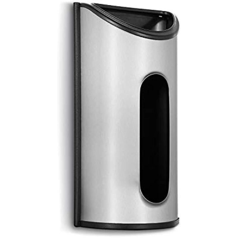 Stainless Steel Wall Mount Grocery Bag Dispenser Bags Storage