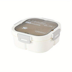 Insulated Lunch Box Divided Bento Box Leakproof Food Container for School