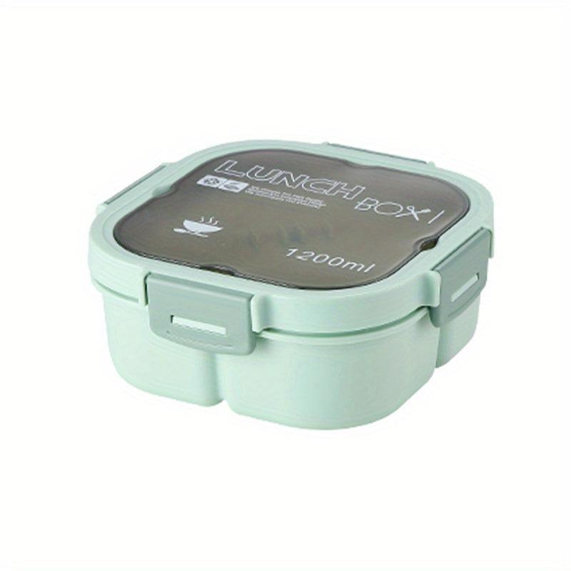 Insulated Lunch Box Divided Bento Box Leakproof Food Container for School
