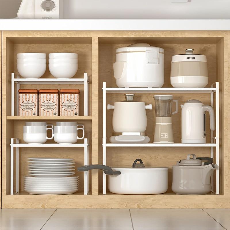 1pc Detachable Kitchen Shelf Cooker Organizer Spice Storage Dish Rack
