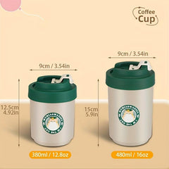 Insulated Stainless Steel Coffee Travel Mug Double Wall Reusable Coffee Cup