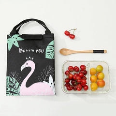 Cartoon Bento Bag Portable Insulation Bag for Lunch Box, Beach, School