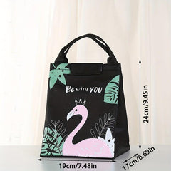 Cartoon Bento Bag Portable Insulation Bag for Lunch Box, Beach, School
