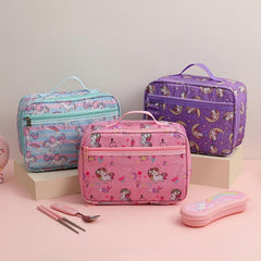 Unicorn Pattern Mini Lunch Bag for Teens at School