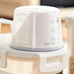 1pc Rice Bucket Four button Sealed Food Storage Jar
