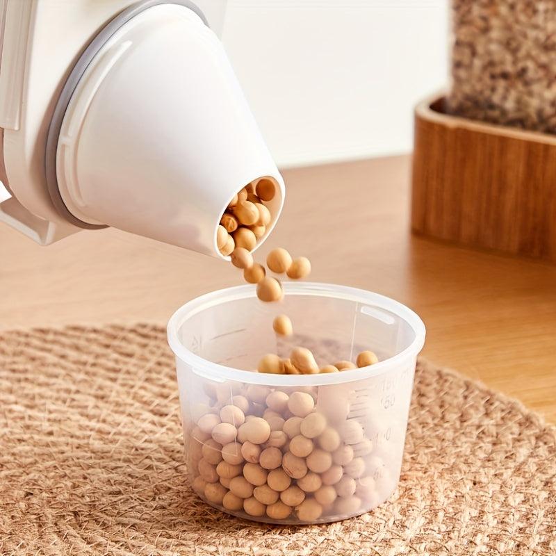 1pc Rice Bucket Four button Sealed Food Storage Jar