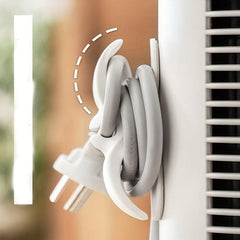 2pcs Wire Storage Winder Plug Fixer Power Cord Storage Hook