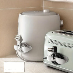 2pcs Wire Storage Winder Plug Fixer Power Cord Storage Hook