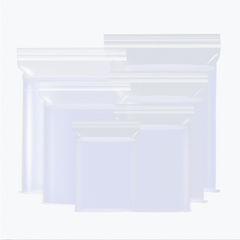 100pcs Clear Zipper Bag Sealed Food Storage Zip Lock Bag