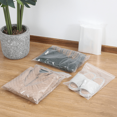100pcs Clear Zipper Bag Sealed Food Storage Zip Lock Bag