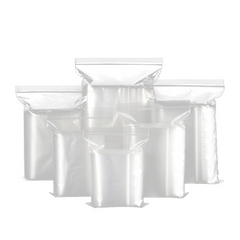 100pcs Clear Zipper Bag Sealed Food Storage Zip Lock Bag