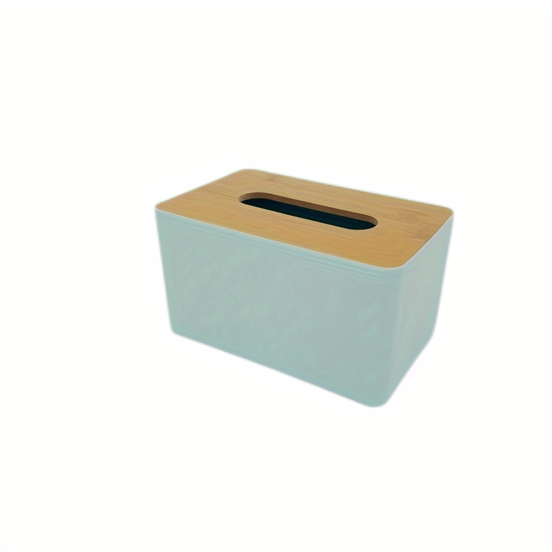 European Style Paper Towel Box with Wood Cover