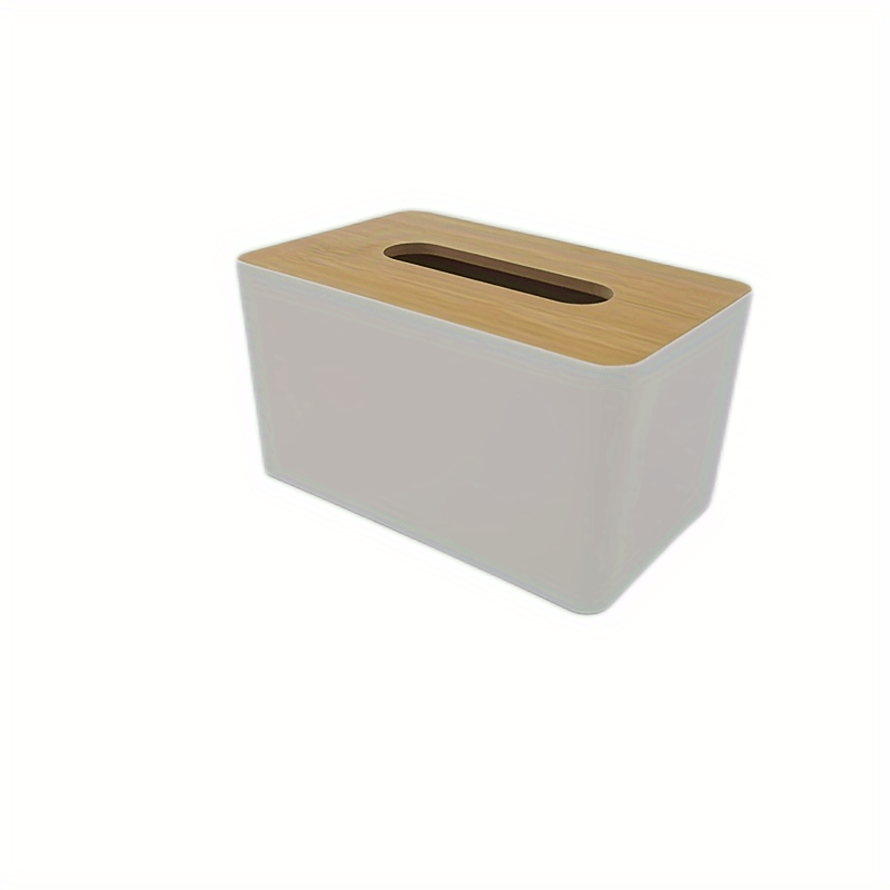 European Style Paper Towel Box with Wood Cover