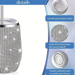 12oz Stainless Steel U Shape Eggshell Cup with Diamond Insulated Water Cup