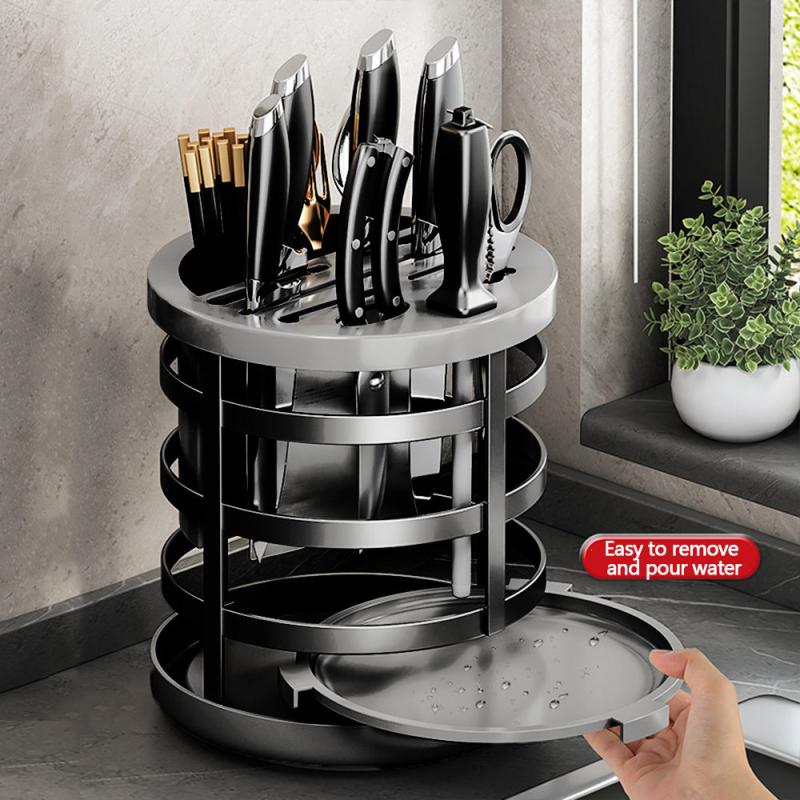 360 Degree Rotatable Kitchen Multifunctional Rack