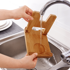Foldable Wooden Pot Lid Holder & Spoon Rest for Stove Top