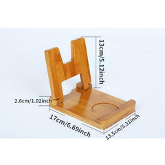 Foldable Wooden Pot Lid Holder & Spoon Rest for Stove Top
