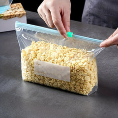 45pcs Sealed Storage Bag Refrigerator Food Fresh keeping Zipper Slide Lock Bag