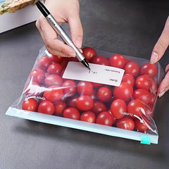45pcs Sealed Storage Bag Refrigerator Food Fresh keeping Zipper Slide Lock Bag