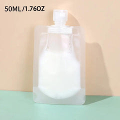 3pcs Travel Lotion Dispensing Bottle Cosmetic Water Portable Disposable Bag