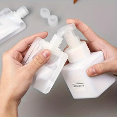 3pcs Travel Lotion Dispensing Bottle Cosmetic Water Portable Disposable Bag