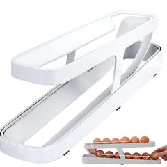 Rolling Refrigerator Egg Dispenser for Egg Storage and Organization