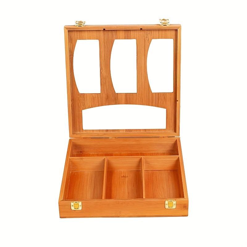 Bamboo Storage Bag Box Fresh Keeper Ziplock Bag Organizer