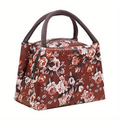 Thermal Insulated Flower Pattern Lunch Bag Bento Box Waterproof Lunches