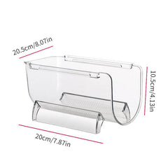 Transparent Pet Wine Rack Stackable Wine Beverage Storage Display Shelf
