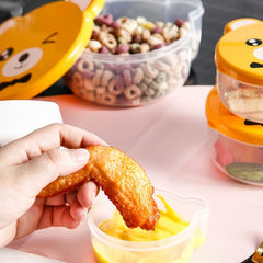 Leakproof Flip Top Snack Box Set for Students Adults - 4pcs