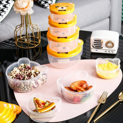 Leakproof Flip Top Snack Box Set for Students Adults - 4pcs