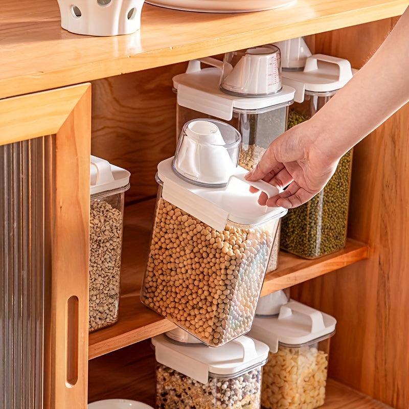 Large Capacity Rice Bucket with Measuring Cup