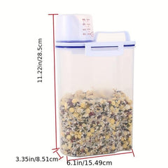 Large Capacity Rice Bucket with Measuring Cup