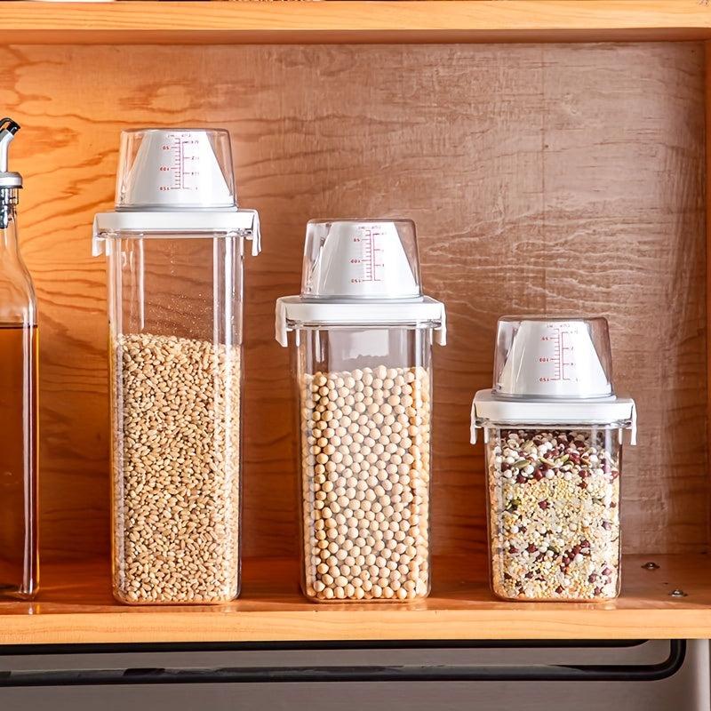 Large Capacity Rice Bucket with Measuring Cup