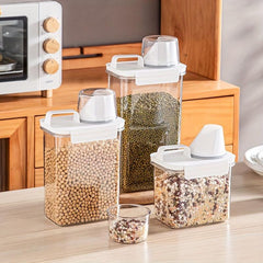 Large Capacity Rice Bucket with Measuring Cup