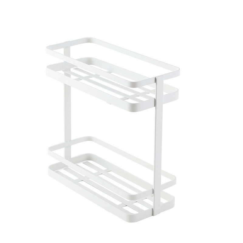 2 Tier Spice Rack Storage Organizer for Kitchen Bathroom Countertop Cabinet