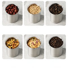 Stainless Steel Food Storage Containers Airtight Jars Sealed Fresh Box