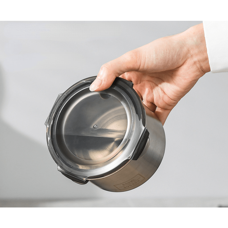 Stainless Steel Food Storage Containers Airtight Jars Sealed Fresh Box