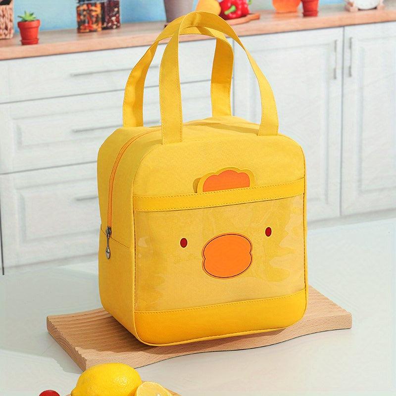 Cartoon Chicken Handheld Bento Bag Insulated Lunch Bag