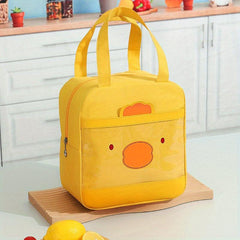 Cartoon Chicken Handheld Bento Bag Insulated Lunch Bag
