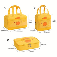 Cartoon Chicken Handheld Bento Bag Insulated Lunch Bag