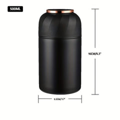 16oz Vacuum Insulated Food Jar Stainless Steel Lunch Box with Spoon