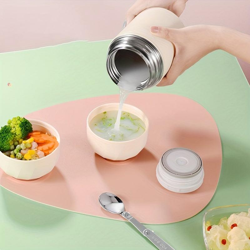 16oz Vacuum Insulated Food Jar Stainless Steel Lunch Box with Spoon