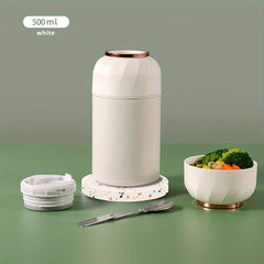 16oz Vacuum Insulated Food Jar Stainless Steel Lunch Box with Spoon