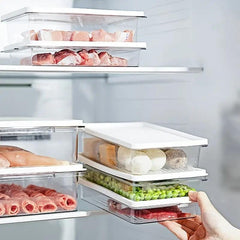 Transparent Refrigerator Storage Box for Fresh Food and Vegetables