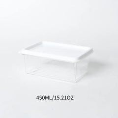Transparent Refrigerator Storage Box for Fresh Food and Vegetables